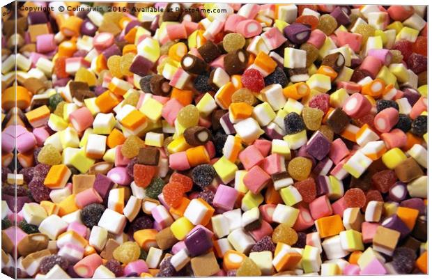 Dolly Mixtures  Canvas Print by Colin irwin