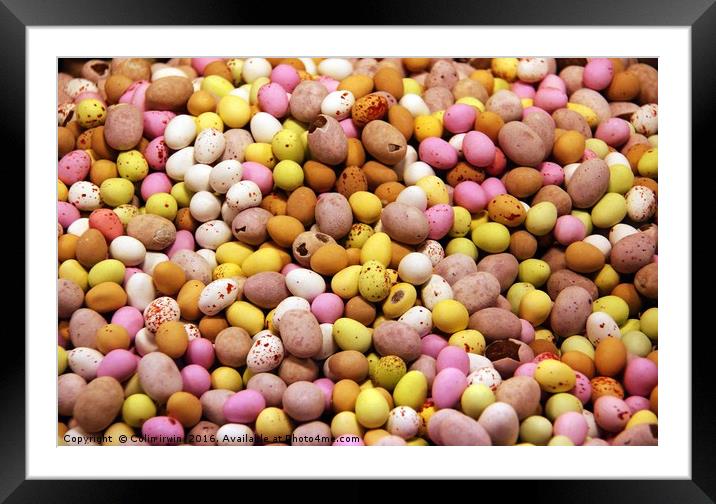 Mini eggs Framed Mounted Print by Colin irwin