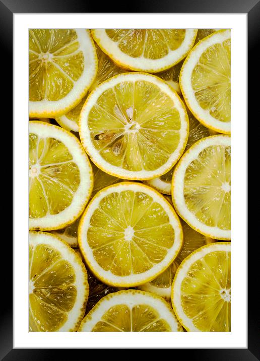 Slices of lemons Framed Mounted Print by Igor Krylov