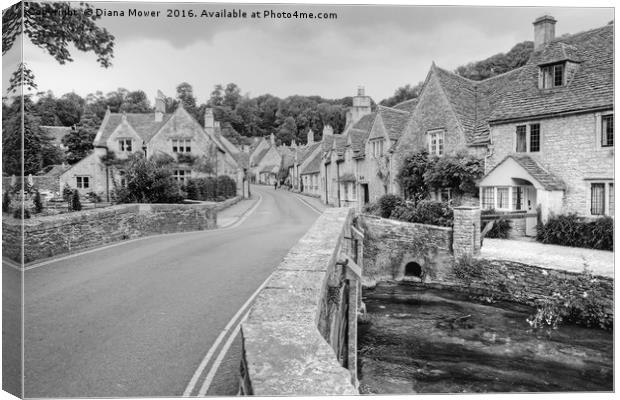  Castle Combe  Canvas Print by Diana Mower