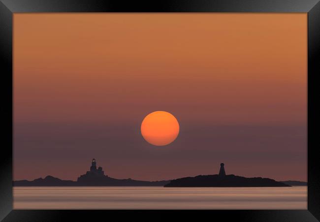 The Skerries Lighthouse  Framed Print by Natures' Canvas: Wall Art  & Prints by Andy Astbury