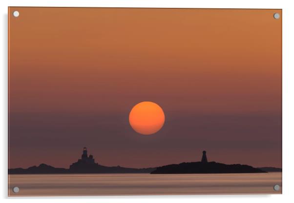 The Skerries Lighthouse  Acrylic by Natures' Canvas: Wall Art  & Prints by Andy Astbury