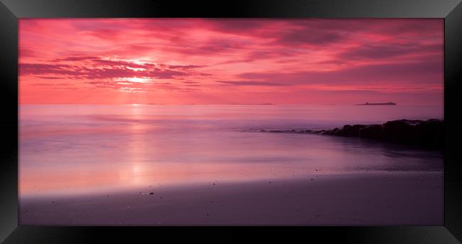 Sunrise on milky waters Framed Print by Anthony Simpson