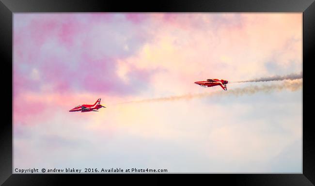 Red Arrows: The Masters of Precision Framed Print by andrew blakey
