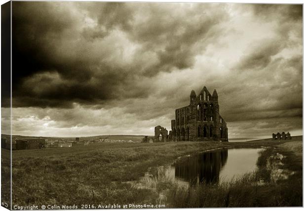 Whitby Abbey Canvas Print by Colin Woods