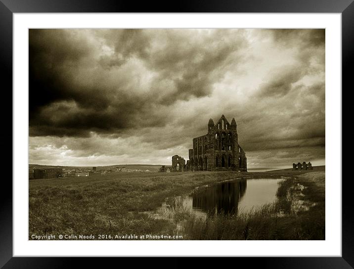 Whitby Abbey Framed Mounted Print by Colin Woods