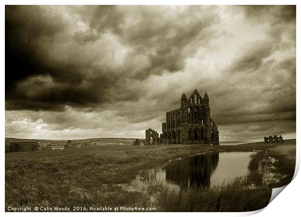 Whitby Abbey Print by Colin Woods