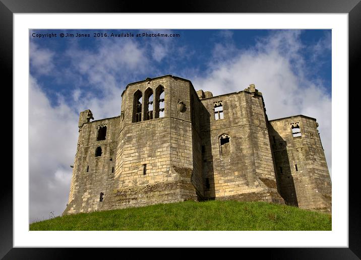 Warkworth Castle Keep Framed Mounted Print by Jim Jones