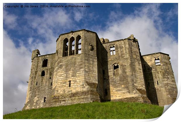 Warkworth Castle Keep Print by Jim Jones