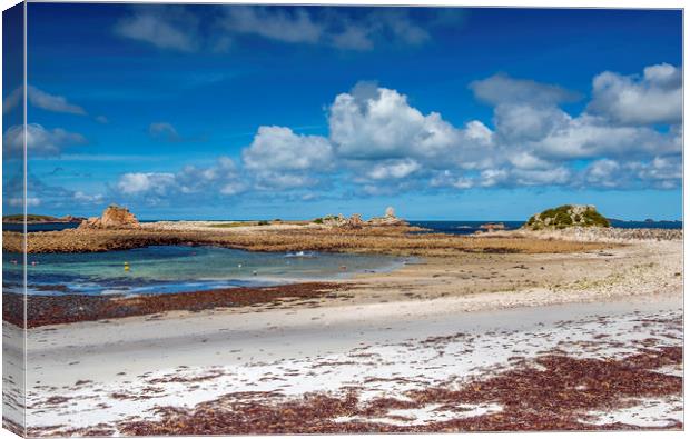 Periglis Bay on St Agnes in the Isles of Scilly  Canvas Print by Nick Jenkins