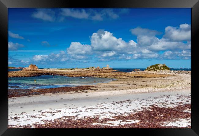 Periglis Bay on St Agnes in the Isles of Scilly  Framed Print by Nick Jenkins