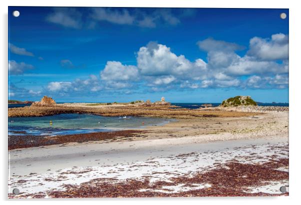Periglis Bay on St Agnes in the Isles of Scilly  Acrylic by Nick Jenkins