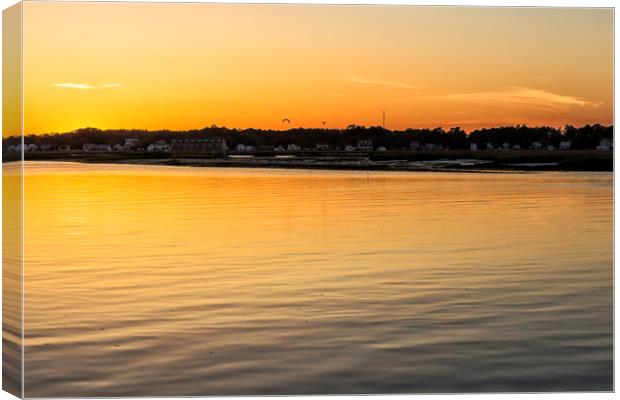 Chincoteague Bay at Sunset Canvas Print by Belinda Greb