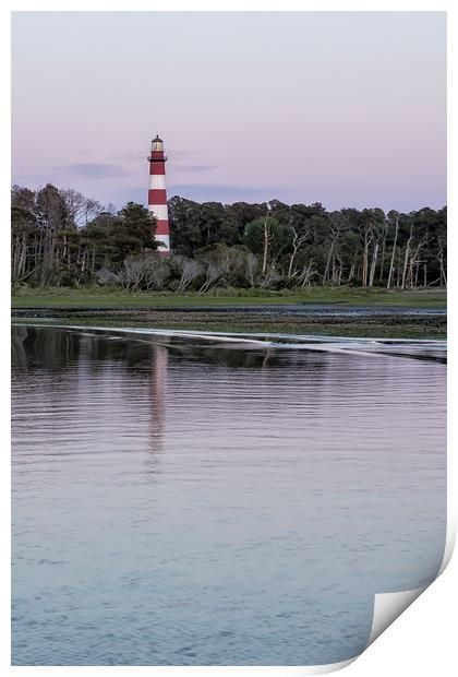 Assateague Lighthouse - portrait Print by Belinda Greb