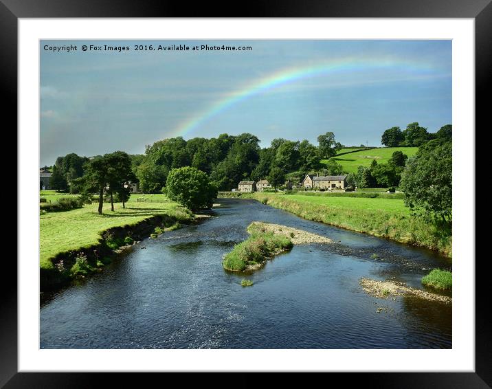 River ribble lancashire Framed Mounted Print by Derrick Fox Lomax