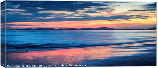 Llyn Peninsula Sunset Canvas Print by Heidi Stewart