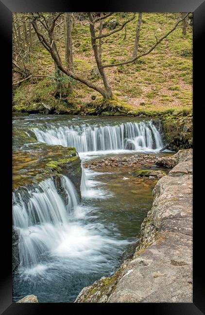 The Horseshoe Falls Vale of Neath south wales Framed Print by Nick Jenkins