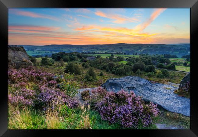 Norland Sunset  Framed Print by chris smith