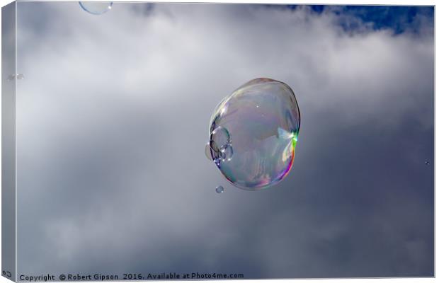 Bubbles in the sky Canvas Print by Robert Gipson