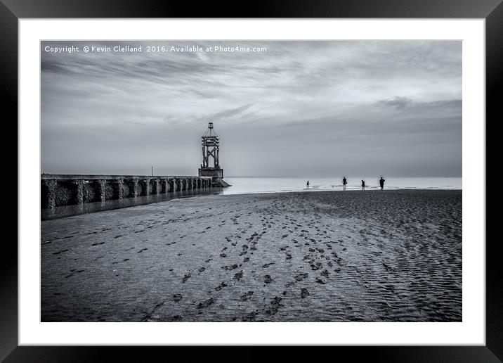 Welcome to Crosby Beach Framed Mounted Print by Kevin Clelland