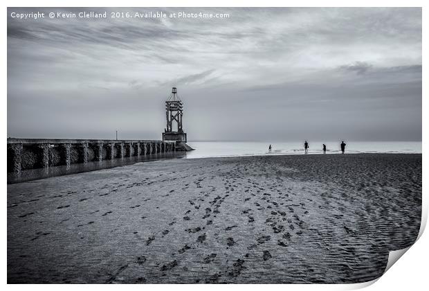 Welcome to Crosby Beach Print by Kevin Clelland