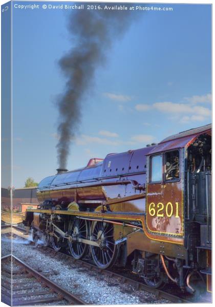 Preserved steam locomotive 6201 Princess Elizabeth Canvas Print by David Birchall