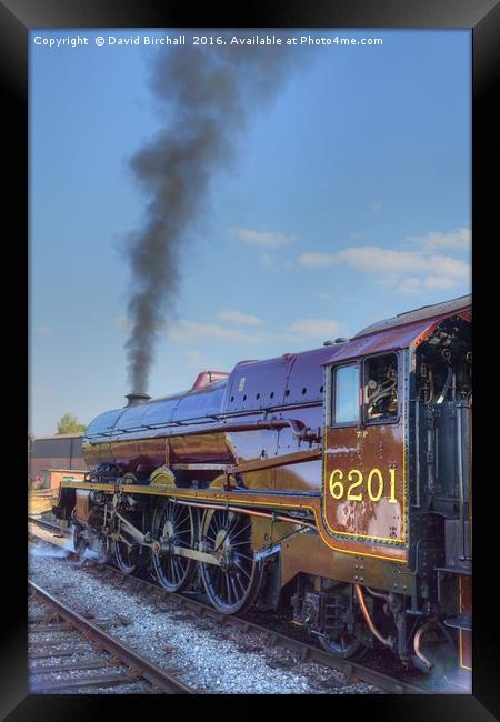 Preserved steam locomotive 6201 Princess Elizabeth Framed Print by David Birchall
