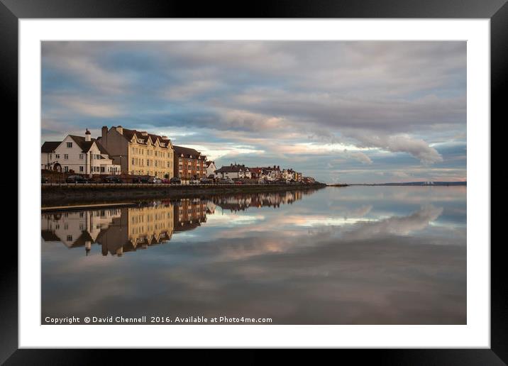 West Kirby Marine Lake    Framed Mounted Print by David Chennell