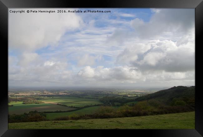 The South Downs Framed Print by Pete Hemington