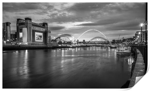 Evening song on the Quayside..... Print by Naylor's Photography