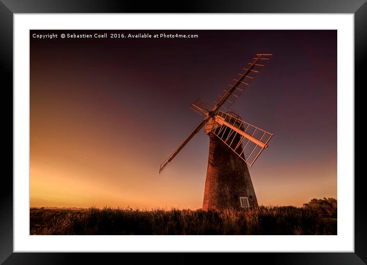 Long day at the mill Framed Mounted Print by Sebastien Coell