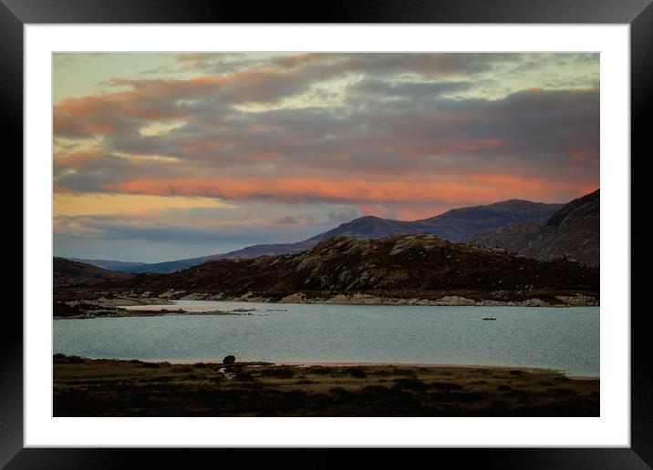 Scottish Sunet    Framed Mounted Print by chris smith