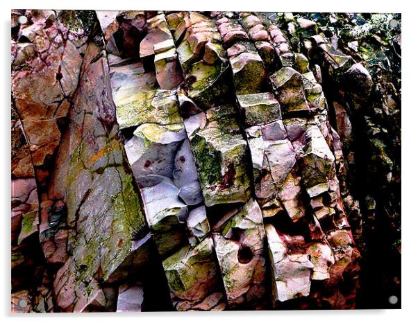 Coloured rocks Acrylic by Ian Jeffrey