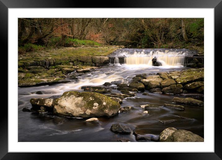Hardcastle Crags  Framed Mounted Print by chris smith