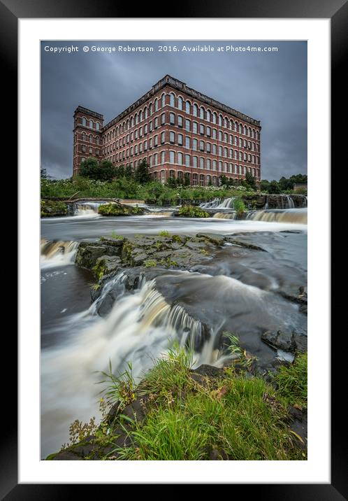 Anchor Mill in Paisley Framed Mounted Print by George Robertson