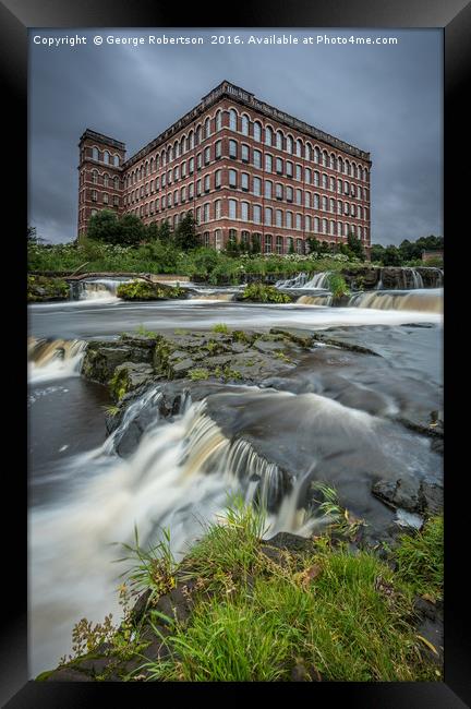 Anchor Mill in Paisley Framed Print by George Robertson