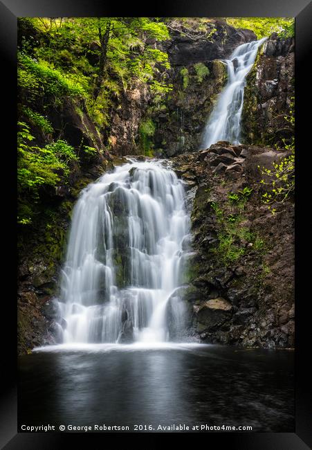 Rha Waterfall, Uig, Skye Framed Print by George Robertson