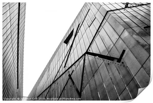 Strong lines on the Jewish Museum in Berlin Print by Jonathon Cuff