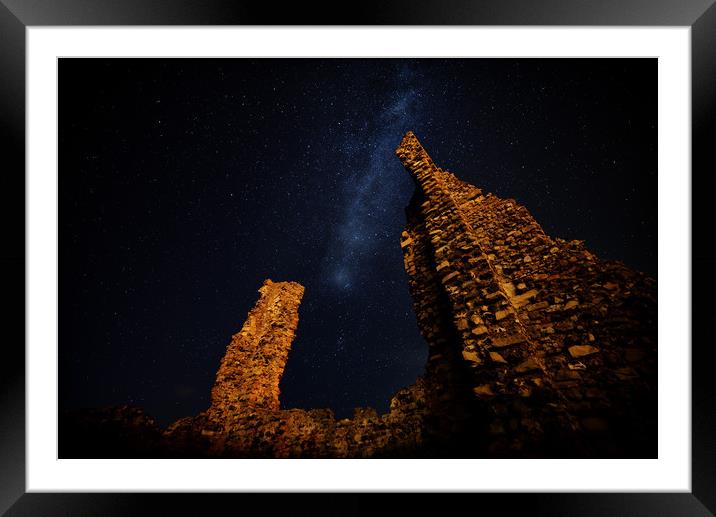 Milky Way Over Reculver Framed Mounted Print by Scott Nicol