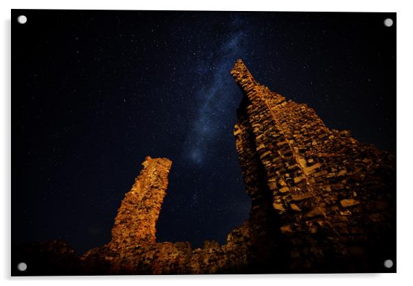 Milky Way Over Reculver Acrylic by Scott Nicol
