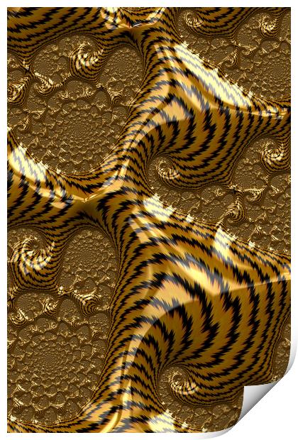 Electric Gold Print by Steve Purnell