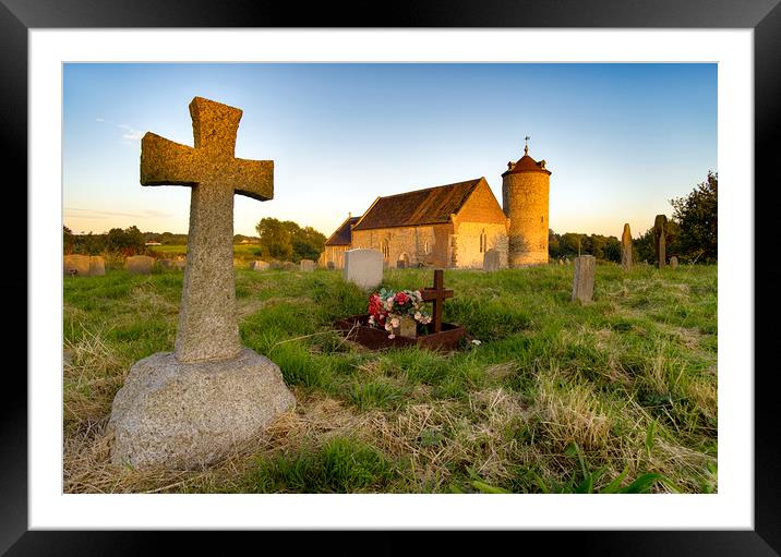 St Andrew's Church, Little Snoring Framed Mounted Print by Alan Simpson