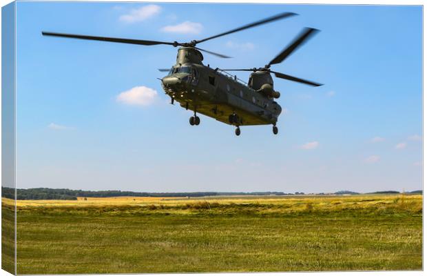 Chinook training sortie Canvas Print by Oxon Images