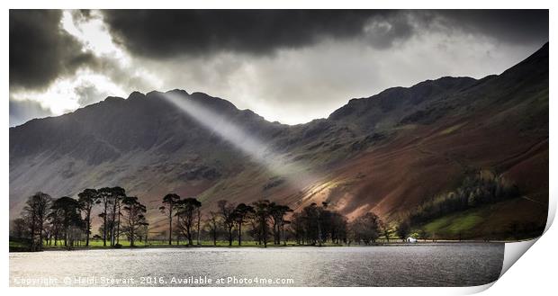 Buttermere in the Lake District, Cumbria Print by Heidi Stewart