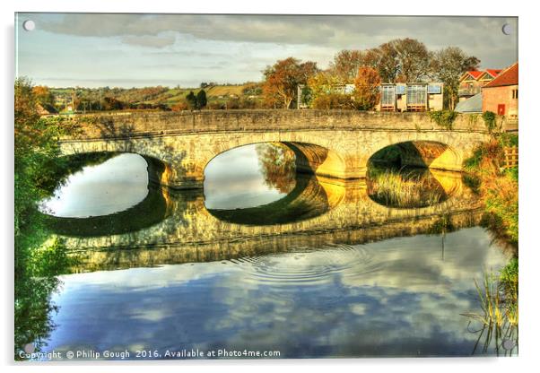 Bridge over the Parrot River Acrylic by Philip Gough
