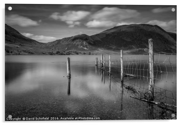 Crummock Water, Lake District Acrylic by David Schofield