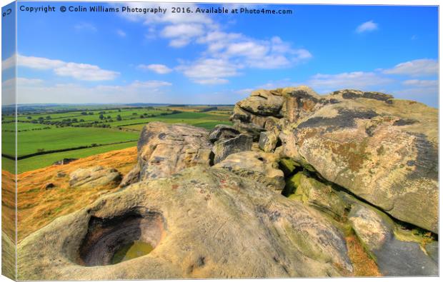  Almscliff Crag Yorkshire 4 Canvas Print by Colin Williams Photography