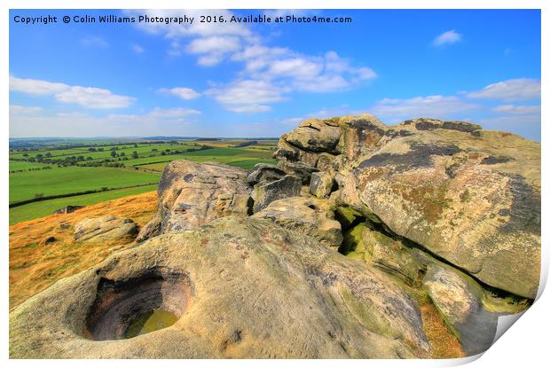  Almscliff Crag Yorkshire 4 Print by Colin Williams Photography