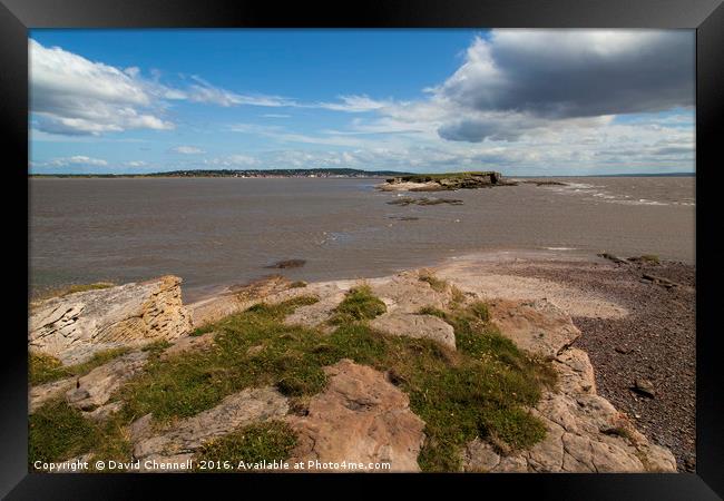 Hilbre Island Seascape Framed Print by David Chennell