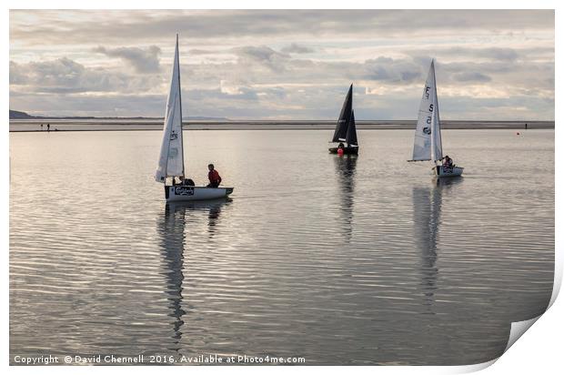 Calm Water Sailing Print by David Chennell